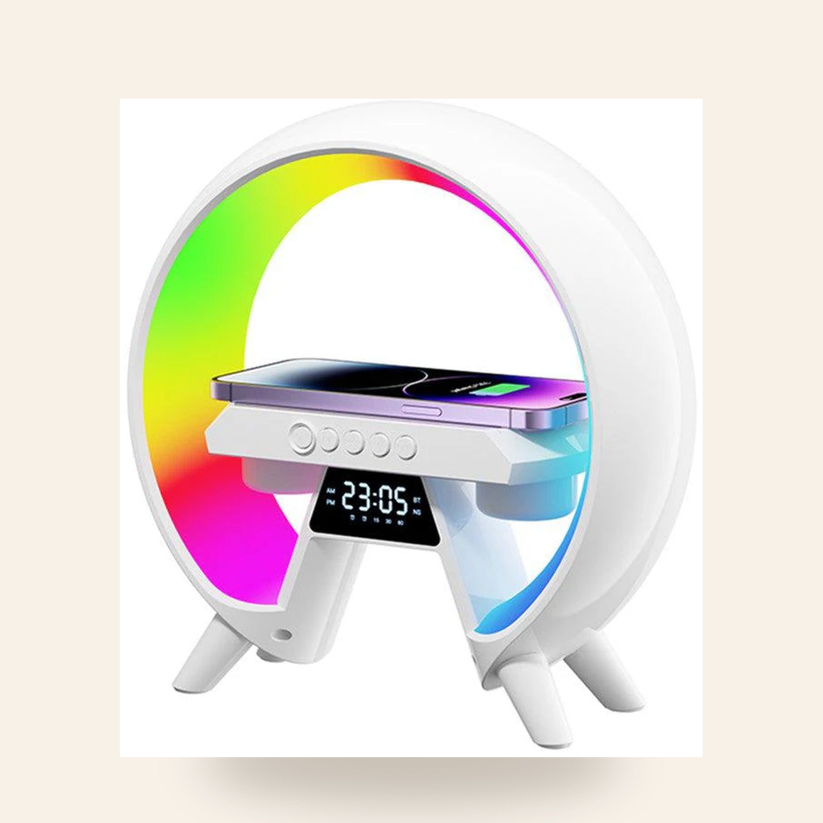 G63 Bluetooth Speaker with Wireless Charger & Atmosphere Light